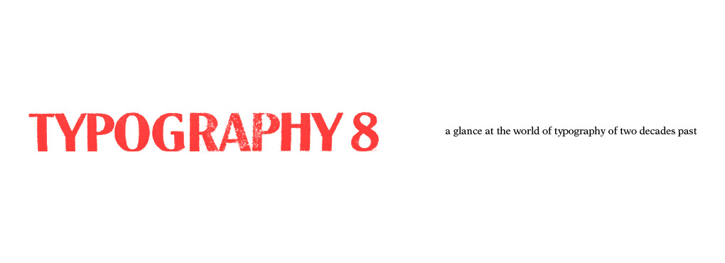 Typography 8: 1987 artwork