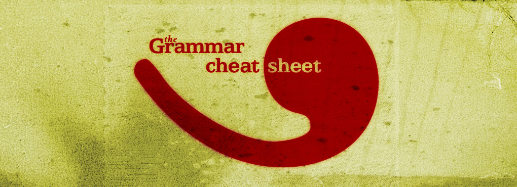 The Grammar Cheat Sheet artworks 